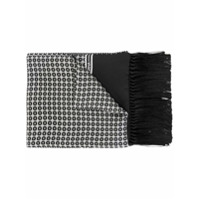 Dolce & Gabbana Echarpe de seda com estampa geométrica - Preto