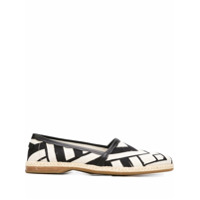 Dolce & Gabbana Espadrille com estampa geométrica - Preto