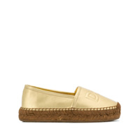 Dolce & Gabbana Espadrille com logo - Metálico