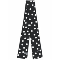 Dolce & Gabbana Estola com estampa de poás - N0004 BLACK