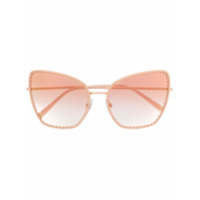 Dolce & Gabbana Eyewear cat-eye shaped sunglasses - Dourado