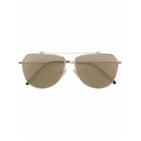 Dolce & Gabbana Eyewear Óculos de sol aviador - Metálico