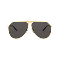 Dolce & Gabbana Eyewear Óculos de sol aviador slim - Preto