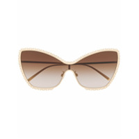 Dolce & Gabbana Eyewear Óculos de sol gatinho Devotion - Dourado