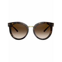 Dolce & Gabbana Eyewear Óculos de sol oversized - Marrom