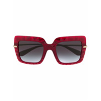 Dolce & Gabbana Eyewear Óculos de sol quadrado oversized - Vermelho