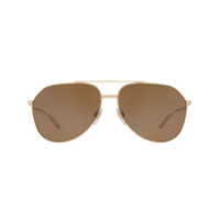 Dolce & Gabbana Eyewear tinted aviator sunglasses - Dourado