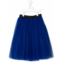 Dolce & Gabbana Kids A-line tulle skirt - Azul