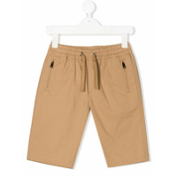 Dolce & Gabbana Kids Bermuda com logo DG e ajuste no cós - Marrom