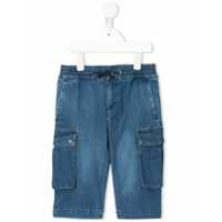 Dolce & Gabbana Kids Bermuda jeans com bolsos - Azul