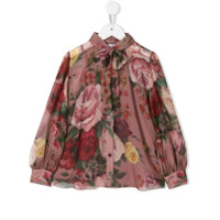 Dolce & Gabbana Kids Blusa com estampa floral - Rosa