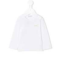 Dolce & Gabbana Kids Blusa mangas longas com logo - Branco