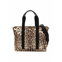 Dolce & Gabbana Kids Bolsa com estampa de leopardo - Marrom