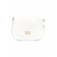 Dolce & Gabbana Kids Bolsa tiracolo DG com logo - Branco
