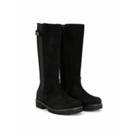 Dolce & Gabbana Kids Bota bico arredondado - Preto