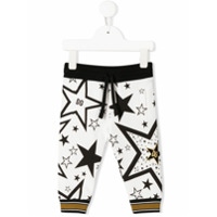 Dolce & Gabbana Kids Calça esportiva com estampa de estrela - Branco
