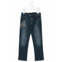Dolce & Gabbana Kids Calça jeans cintura média 'Royal' - Azul