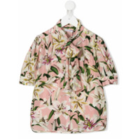 Dolce & Gabbana Kids Camisa com estampa de lírios - Rosa