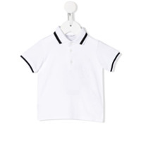 Dolce & Gabbana Kids Camisa polo com acabamento de listras - Branco