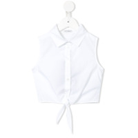 Dolce & Gabbana Kids Camisa sem mangas com amarração frontal - Branco