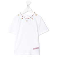 Dolce & Gabbana Kids Camiseta com aplicação de cristais - Branco