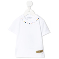 Dolce & Gabbana Kids Camiseta com aplicações de tachas - Branco