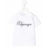 Dolce & Gabbana Kids Camiseta com bordado Eleganze - Branco