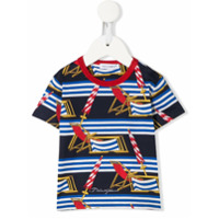 Dolce & Gabbana Kids Camiseta com estampa de cadeira de praia - Azul