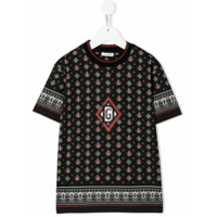Dolce & Gabbana Kids Camiseta com estampa de coroa - Preto
