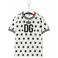 Dolce & Gabbana Kids Camiseta com estampa de estrela DG - Branco