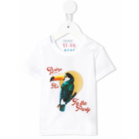 Dolce & Gabbana Kids Camiseta com estampa de pássaro - Branco