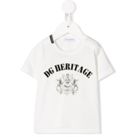 Dolce & Gabbana Kids Camiseta com estampa DG - Branco