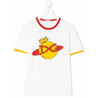 Dolce & Gabbana Kids Camiseta com estampa DG - Branco