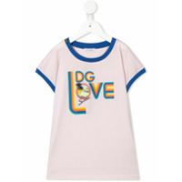 Dolce & Gabbana Kids Camiseta com estampa DG Love - Rosa