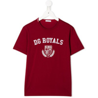 Dolce & Gabbana Kids Camiseta com estampa DG Royals - Vermelho
