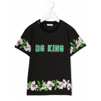 Dolce & Gabbana Kids Camiseta com estampa gráfica - Preto