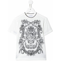 Dolce & Gabbana Kids Camiseta com estampa Heraldic - Branco