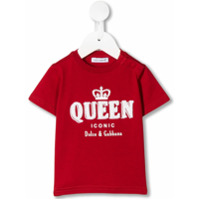 Dolce & Gabbana Kids Camiseta com estampa Queen - Vermelho