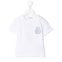 Dolce & Gabbana Kids Camiseta com logo bordado - Branco