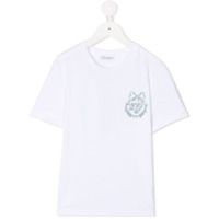 Dolce & Gabbana Kids Camiseta com logo bordado - Branco