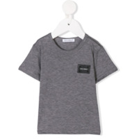 Dolce & Gabbana Kids Camiseta com logo - Cinza