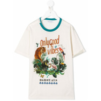 Dolce & Gabbana Kids Camiseta Good Vibes - Neutro