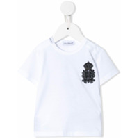 Dolce & Gabbana Kids Camiseta Heraldic com patch - Branco