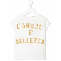 Dolce & Gabbana Kids Camiseta L'Amore E Bellezza - Branco