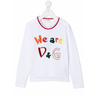 Dolce & Gabbana Kids Camiseta We Are D&G - Branco