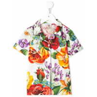 Dolce & Gabbana Kids Conjunto camisa e short com estampa floral - Estampado