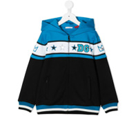 Dolce & Gabbana Kids DG Royals-print hoodie - Azul