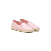 Dolce & Gabbana Kids Espadrille slip-on com logo - Rosa