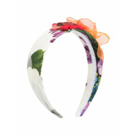 Dolce & Gabbana Kids Headband com aplicação floral - Branco