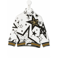 Dolce & Gabbana Kids Jaqueta bomber com estampa de estrelas - Branco